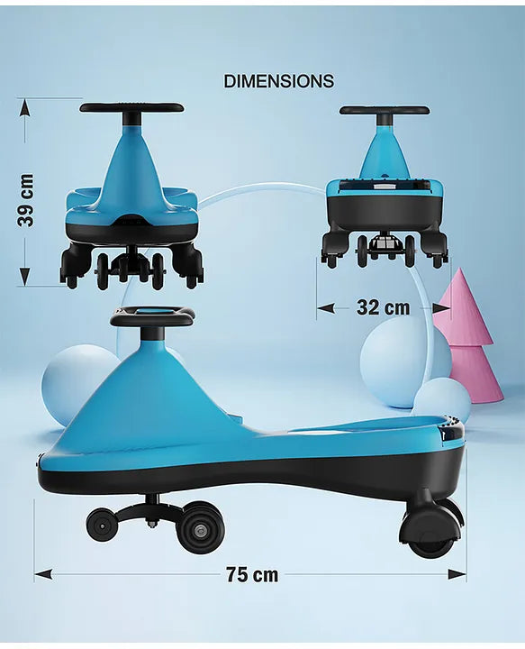 Swing Car for Kids 2 to 5 Years – Safe, Fun & Battery-Free Ride-On Toy
