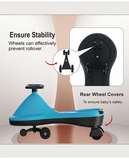 Swing Car for Kids 2 to 5 Years – Safe, Fun & Battery-Free Ride-On Toy