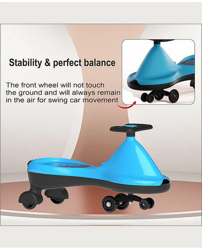 Swing Car for Kids 2 to 5 Years – Safe, Fun & Battery-Free Ride-On Toy