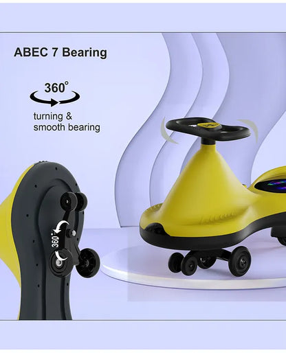 Swing Car with Music – Fun, Safe & Battery-Free Ride-On Toy for Kids